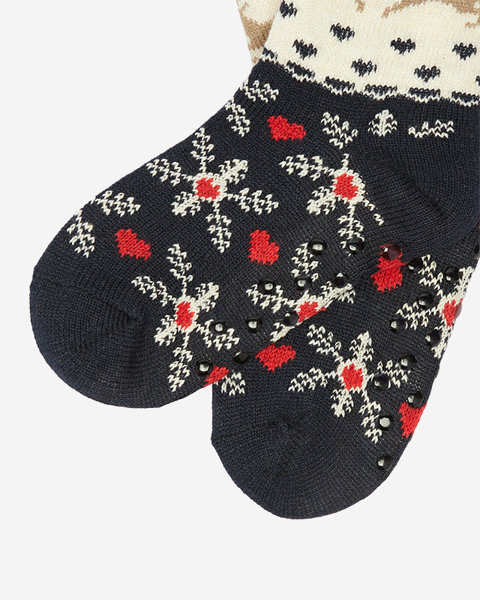Шкарпетки жіночі з різдвяним візерунком - Білизна
