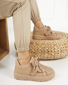 Світло-коричневі жіночі кросівки Sumikoa