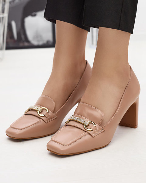 Світло-коричневі жіночі туфлі-мокасини Kolalic- Footwear