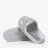 ВИХІД Срібні тапочки з ланцюжком Slivien - Взуття